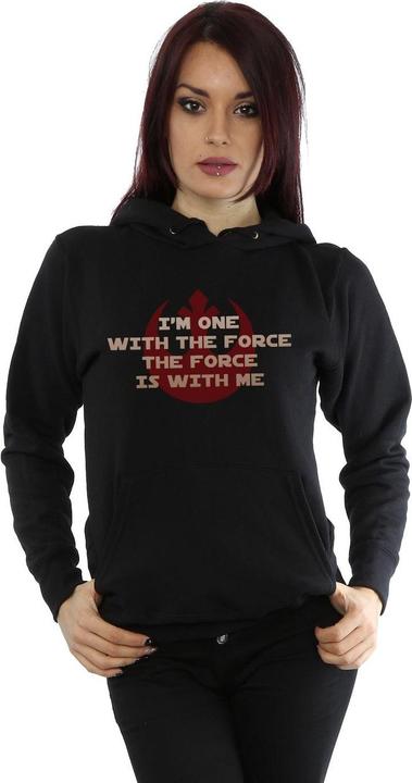 Immagine prodotto Star Wars Rogue One I'm One With The Force Red Felpa con Cappuccio Donna (XS)