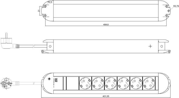 Image du produit Bachmann Primo Classic (6x, CEE 7/3, 1.75 m)