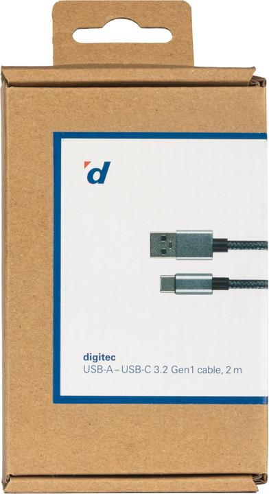 Produktbild Digitec USB Typ C – USB A (2 m, USB 3.2 Gen 1, 15 W)