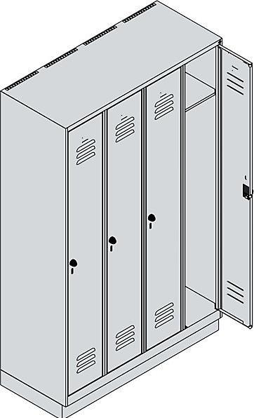 Actual product image C+P Classic PLUS locker (120 cm, 195 cm)