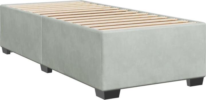 Actual product image vidaXL Bo x spring bed with mattress 160 x 200 cm velvet (160 x 200 cm)
