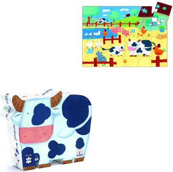 Produktbild Djeco Puzzle Die Kühe auf dem Bauernhof 24 Teile (24 Teile)