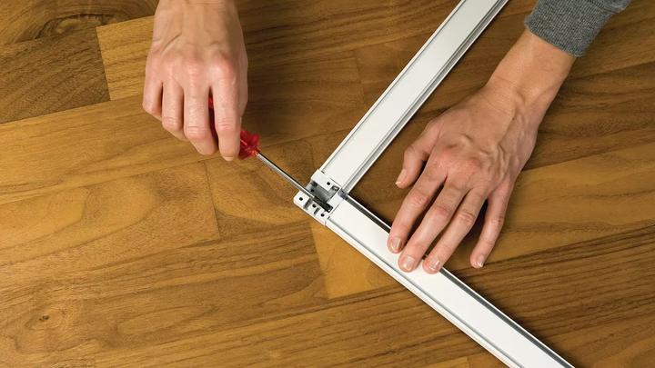 Immagine prodotto tesa Zanzariera Alu COMFORT per finestre, con telaio in alluminio, senza foratura (140 x 150 cm)