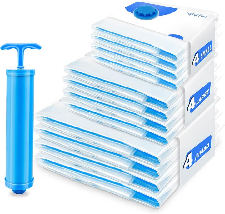 Captainfive Kit de sacs sous vide pour vêtements