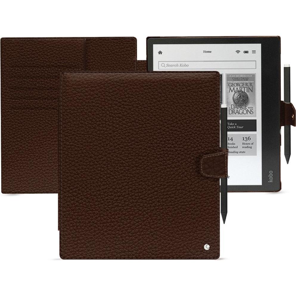 Noreve Lederschutzhülle Kobo Elipsa 2E, eReader Zubehör, Braun