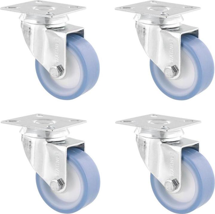 Produktbild Wagner System Möbel-Lenkrolle Eco ø 50 mm 4 Stk. soft