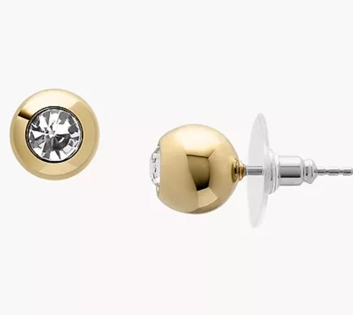 Actual product image Fossil Jewelry Stud Earrings (Brass)