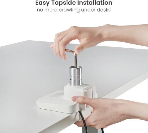 Actual product image Mozi Infinity Line Monitor Arm, polished aluminum (49")