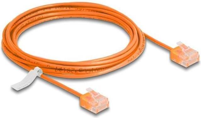 Produktbild Delock RJ45 Netzwerkkabel Cat.6 UTP Ultra Slim 3 m orange mi (U/UTP, CAT6, 3 m)