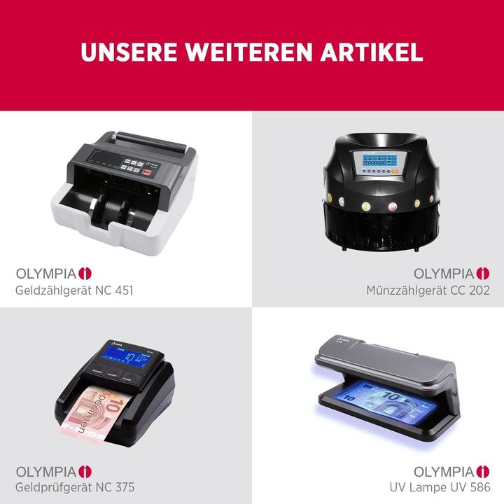 Actual product image Olympia NC 570 Banknote counter (Bill validator)
