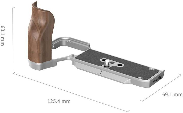 Produktbild SmallRig L-Shape Mount Plate with Wooden Handle (Diverses Video Zubehör, Griff)