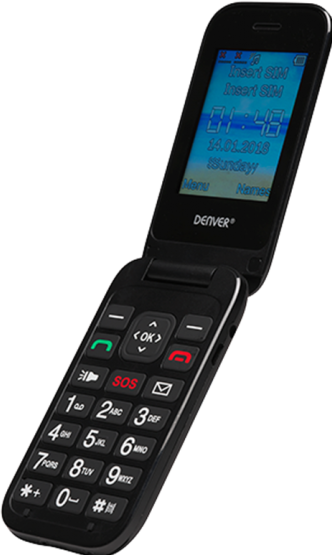 Image du produit Denver Téléphone BAS-24200M (Black) (2.40", 0.30 Mpx)