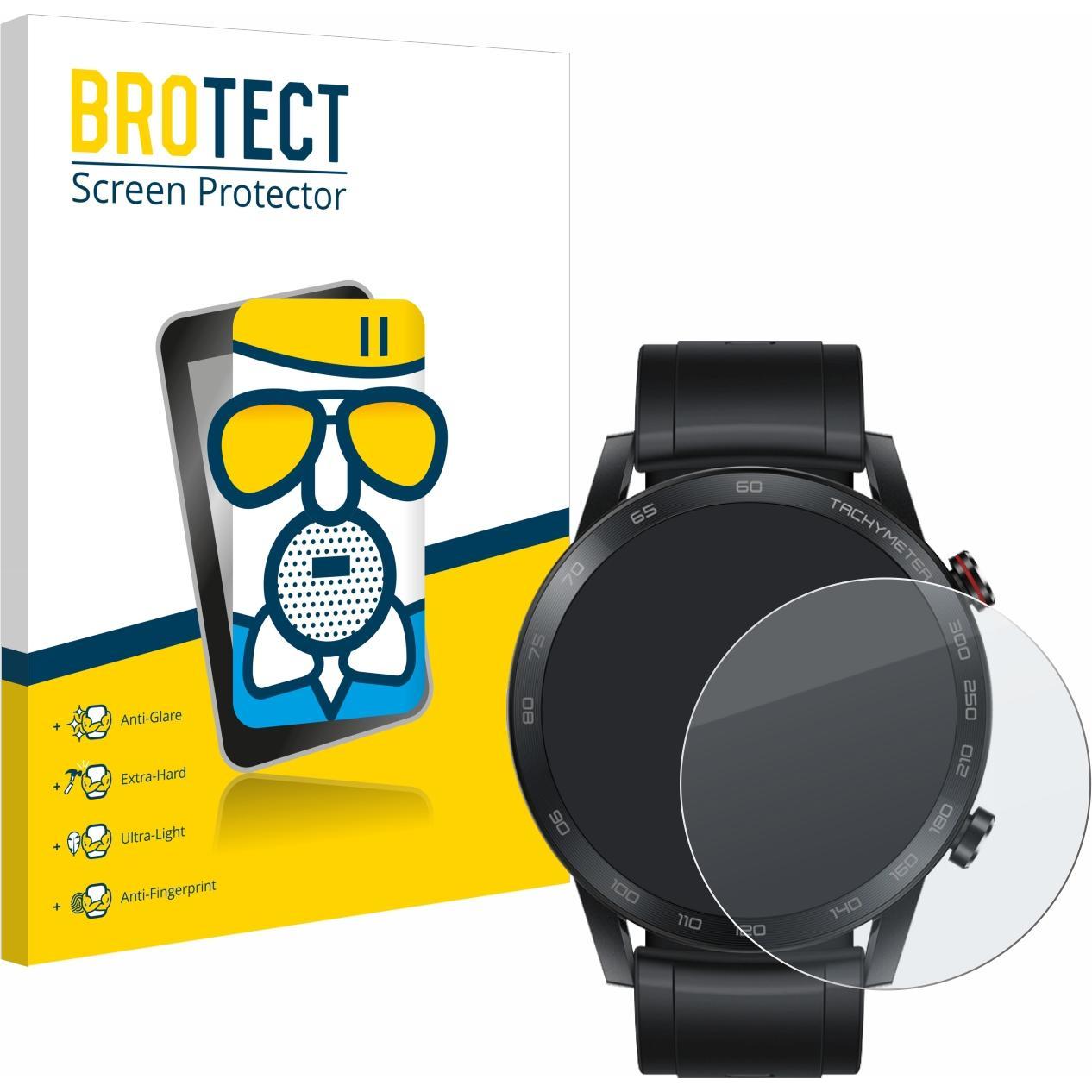 BROTECT AirGlass Panzerglasfolie Matt, Smartwatch Schutzfolie, Grau