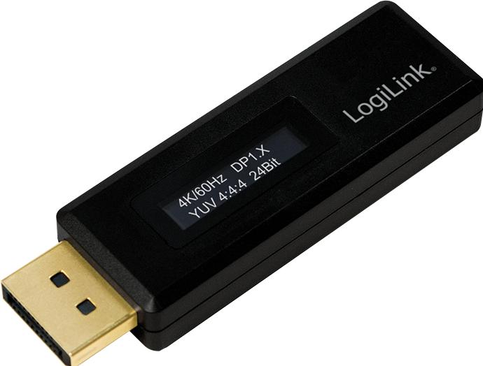 Image du produit LogiLink Testeur DisplayPort pour information EDID, noir