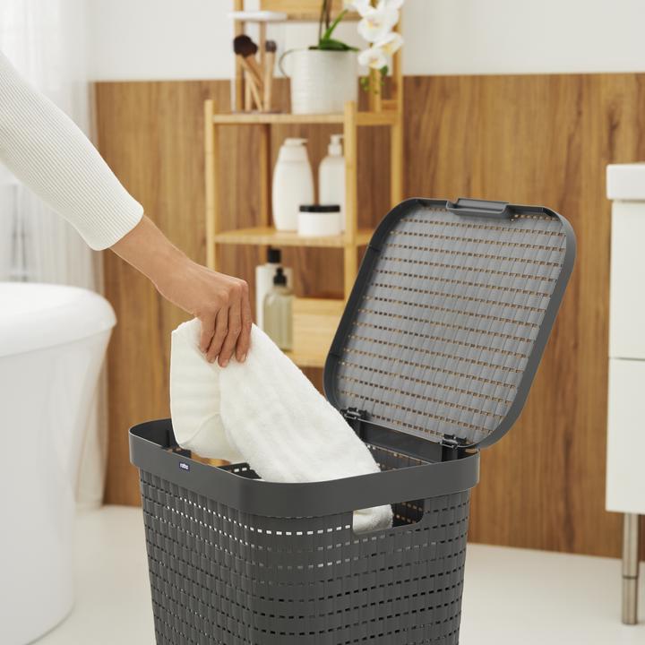 Produktbild Rotho 3er Set Wäschesammler 55 l COUNTRY (55 l)