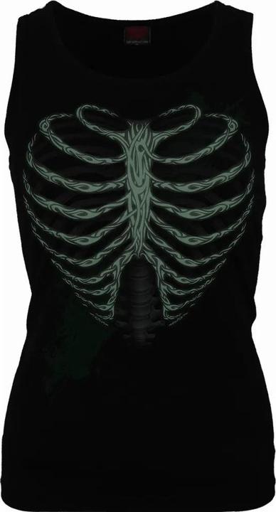 Immagine prodotto Spiral Top senza maniche Donna/Ladies Heart Ribs Glow In The Dark (L)