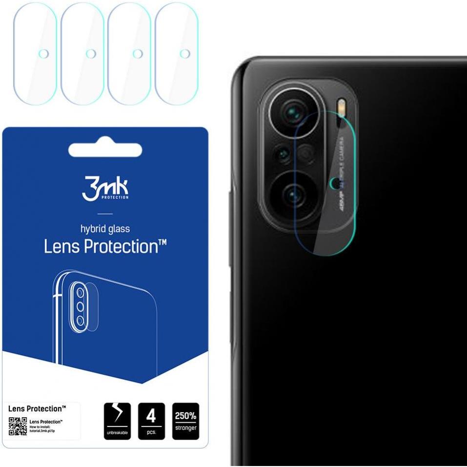 3MK hybrid glass Lens Protection for Xiaomi POCO F3 5G (1 Stück, Xiaomi Poco M3 Pro 5G), Smartphone Schutzfolie, Grau