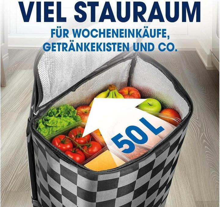 Produktbild Easymaxx Einkaufstrolley 52 l, Schwarz / Grau