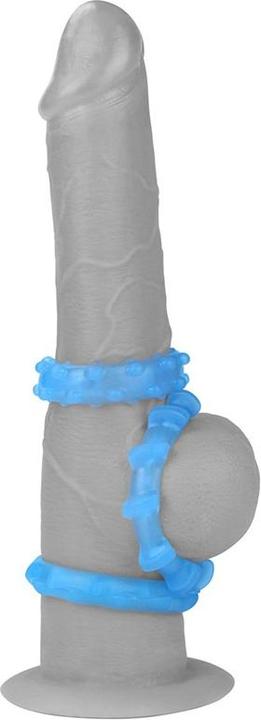 Produktbild Lovetoy Lumino Play Set 3 Penis Ring Blaues Licht
