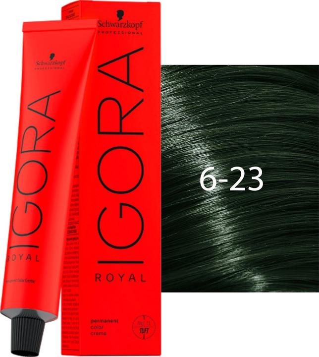 Produktbild Schwarzkopf Professional Schwarzkopf Igoral Royal Cools 6-23 Dunkelblond Asch Matt 60ml (6-23 Dunkelblond Asch Matt)