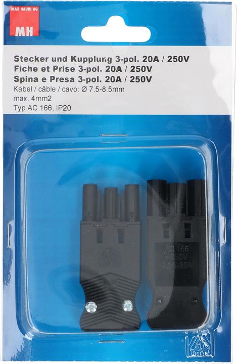 Produktbild Max Hauri Stecker und Kupplung flach