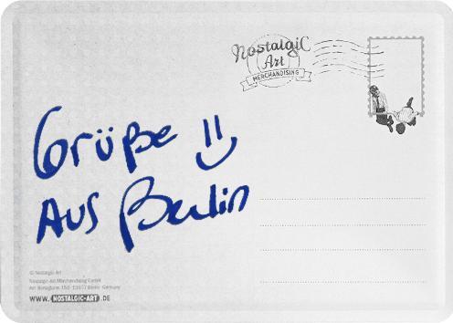 Produktbild Nostalgic-Art Merchandising Blechpostkarten. Achtung / Shit Happens (1 Stk.)