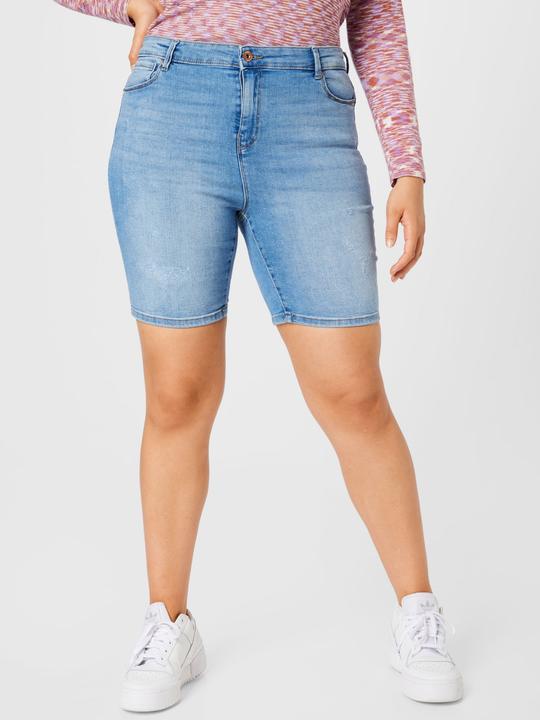 Image du produit Only Curvy CARLaola Reg Short en jean déstructuré (44)