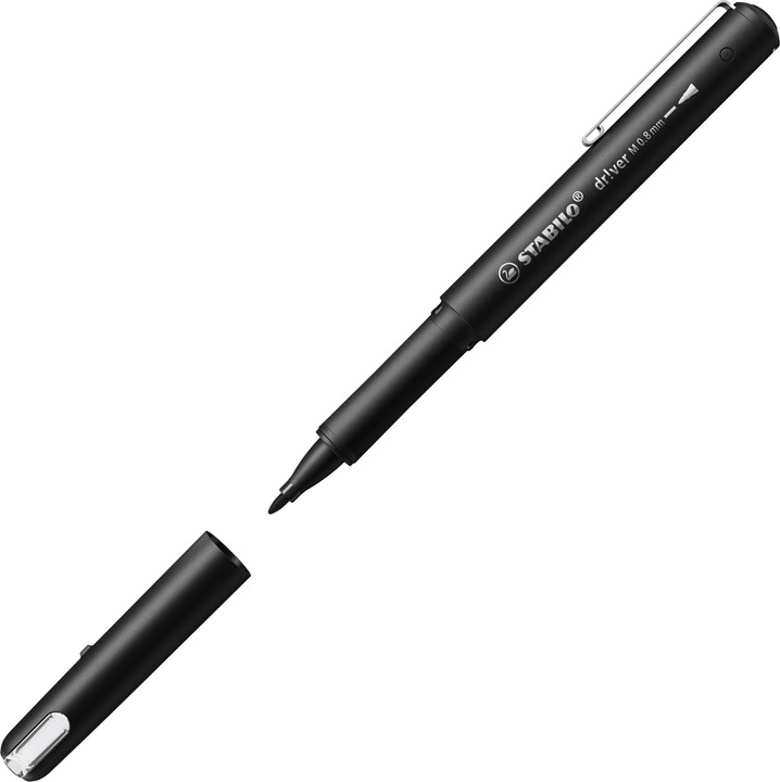 Actual product image STABILO Driver Medium 0.8mm Black (Black, 1 x)