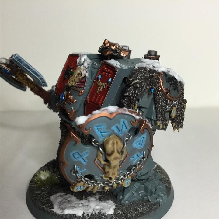 Actual product image Games Workshop Bjorn the Fell-Handed - Space Wolves Venerable Dreadnought - Murderfang (Plastic)