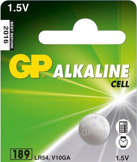Produktbild GP Batteries Button Cell Lr54 (1 Stk., SR54, 44 mAh)