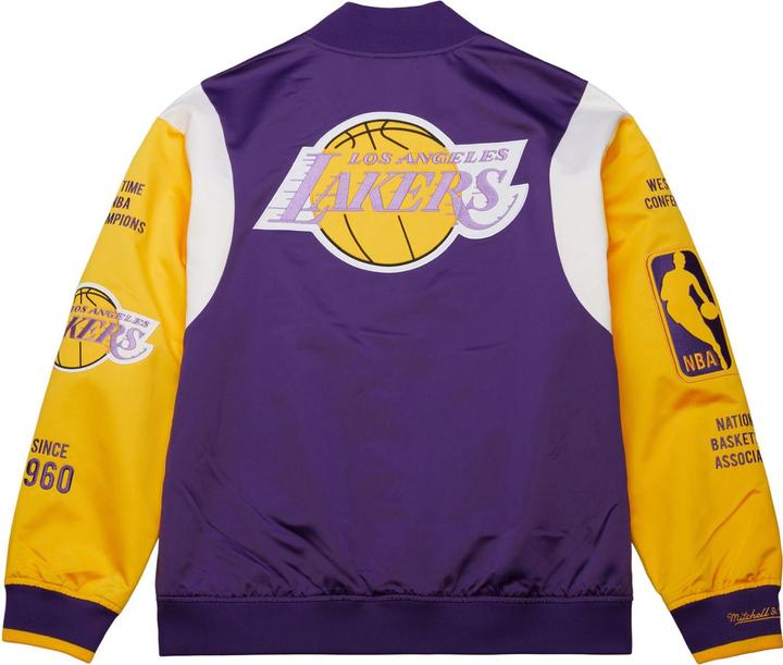 Produktbild Mitchell & Ness M&N Heavyweight Satin Jacket NBA Los Angeles Lakers - M (M)