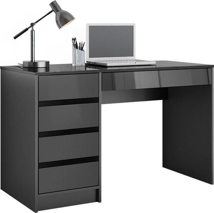 Produktbild Vicco Schreibtisch Sherry, Anthrazit Hochglanz, 55 x 120 cm mit Schubladen (120 x 55 x 75 cm)