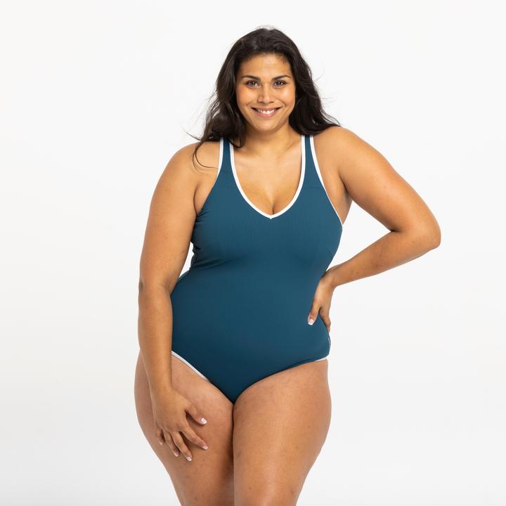 Produktbild Nabaiji Badeanzug Damen Virginia dunkelblau (48)