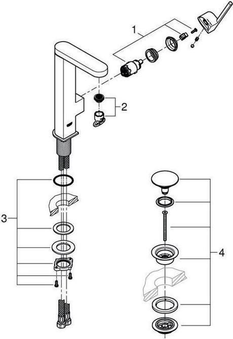 Produktbild Grohe Plus Einhand-Waschtischbatterie L-Size