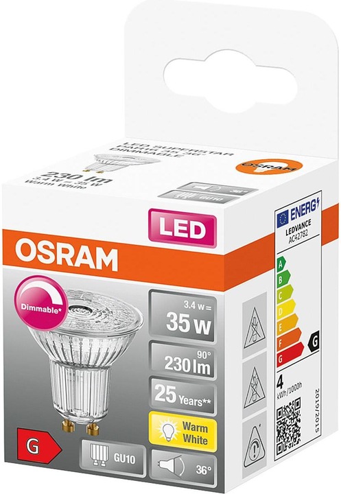 Produktbild Osram Led Superstar Par16 (GU10, 3.40 W, 230 lm, 1 x, G)
