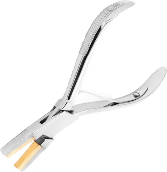 Produktbild Star Piercing Flachzange mit Messingbacken (Messing, Chirurgenstahl 316L)