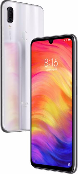 Actual product image Xiaomi Redmi Note 7 (64 GB, White, 6.26", Hybrid Dual SIM, 4G)