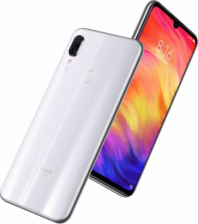 Actual product image Xiaomi Redmi Note 7 (64 GB, White, 6.26", Hybrid Dual SIM, 4G)