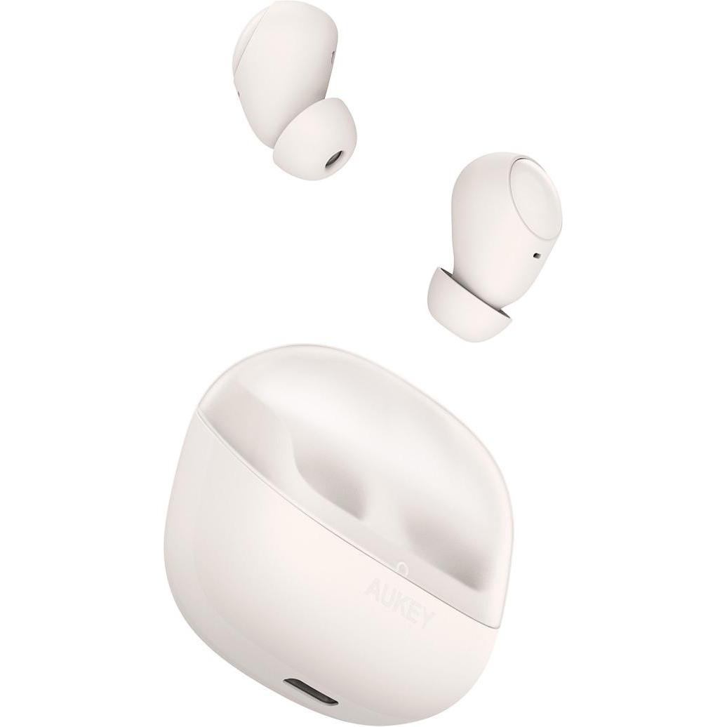 Aukey MOVE VIBE - Auricolari (Nessuna cancellazione del rumore, 25 h, Senza fili), Cuffie, Bianco