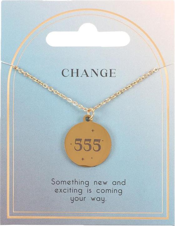 Produktbild Something Different Engel Nummern Halskette 555 Change Edelstahl (100% synthetisches Material)