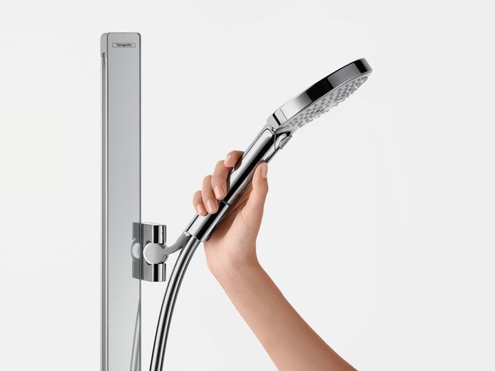Actual product image hansgrohe HG Br.set RAINDANCE Sel S 120 3jet/Unica 125mm Bsta 90cm chrome 9 l/min EcoSmart (3 Beam types, 9 l/min)