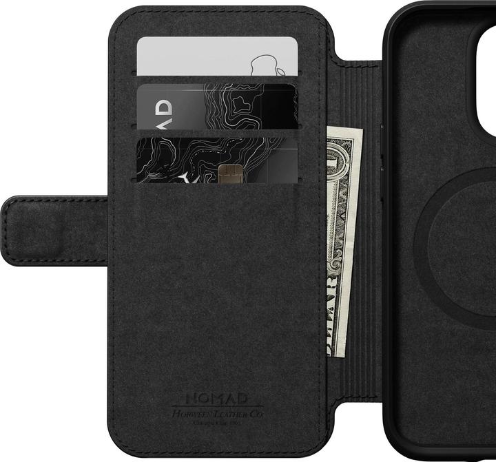 Actual product image Nomad Book Cover Modern Horween Leather Folio iPhone 14 Pro Brown (Apple iPhone 14 Pro)