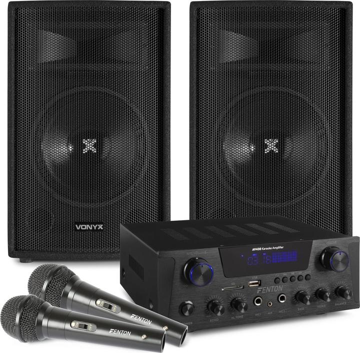 Actual product image Vonyx Just sing karaoke set for adults with bluetooth and 2 microphones - 500W