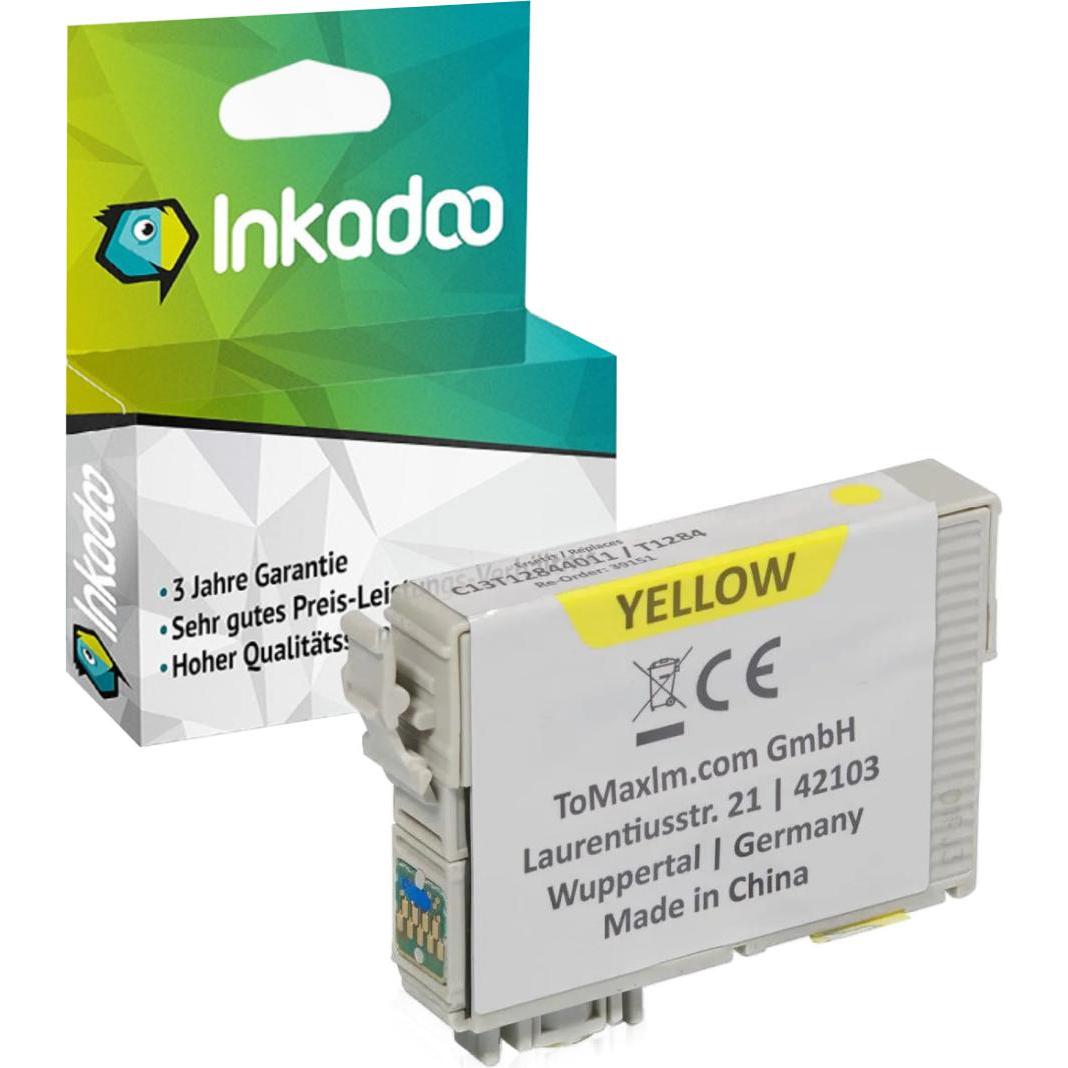 Inkadoo, Druckerpatrone, Druckerpatronen kompatibel zu Epson C13T08944011 / T0894 Tintenpatrone, gelb Gelb (Y)