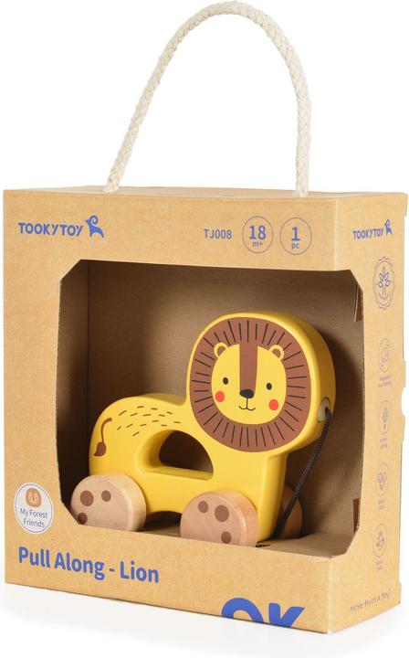 Actual product image Tooky Toy Jouet à tirer Animal en bois