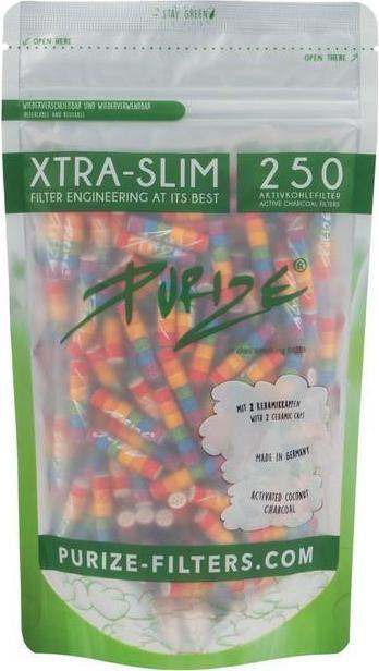 Produktbild Purize Xtra Slim Aktivkohlefilter DIVERSITY  (250Stk.)