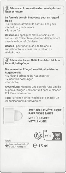 Produktbild Lavera Hydro Refresh Augen Roll-on (Roll-on, 15 ml, Tag + Nacht)