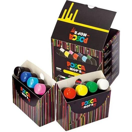 Thumbnail - Posca, Marker, MOP'R PCM-22 Rundspitze XXL (Mehrfarbig, 19 mm, 8 x)