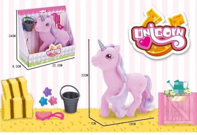 ICOM Beflocktes Einhorn + Zubehör