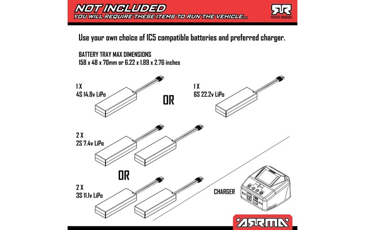 Produktbild Arrma Kraton BLX6S (RTR Ready-to-Run)